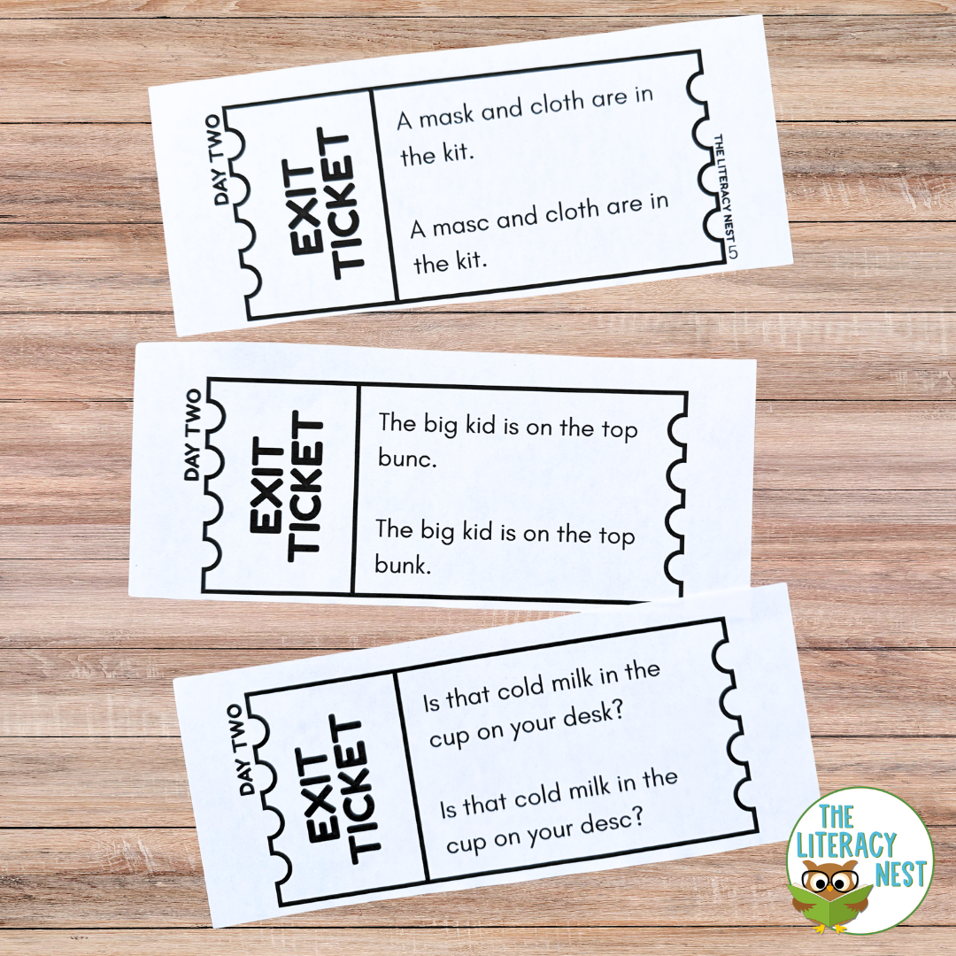 C or K Exit Tickets Spelling Rule Practice for Structured Literacy - Image 3