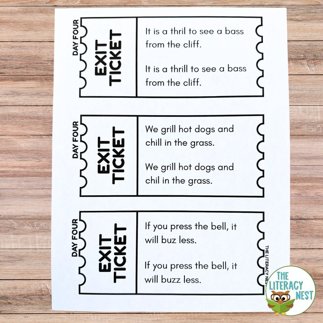 Floss Rule Exit Tickets Spelling Rule Practice for Structured Literacy - Image 4